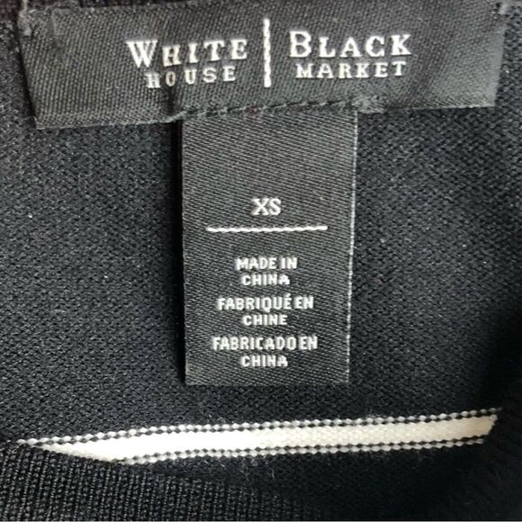 White House Black Market XS Striped Knit Sweater 3/4 Sleeve Multicolor - Picture 8 of 10